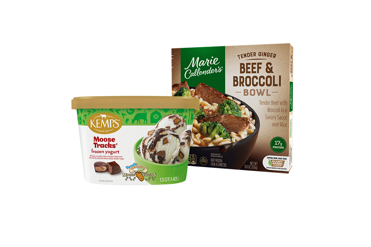 Kemps food packaging printed by Burd Fletcher